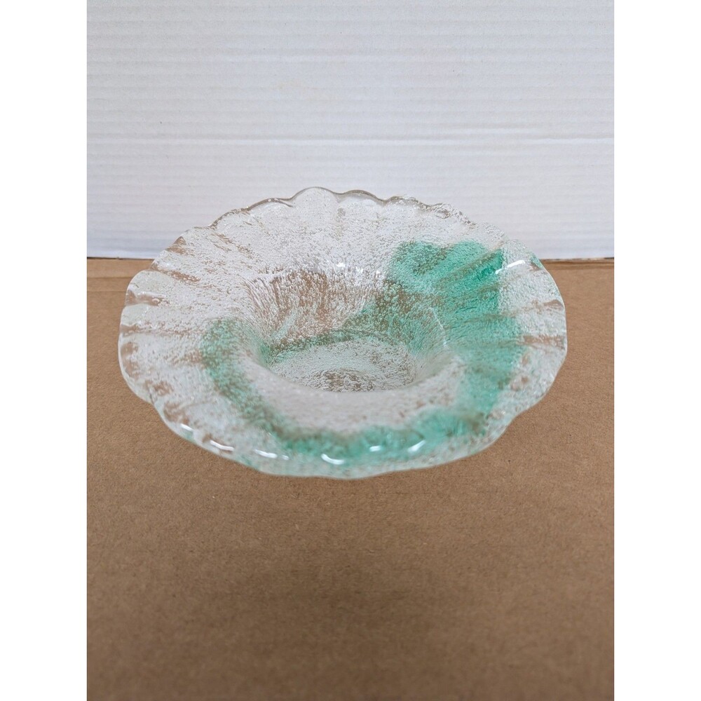 Murano Style Ruffled Edge Bowl